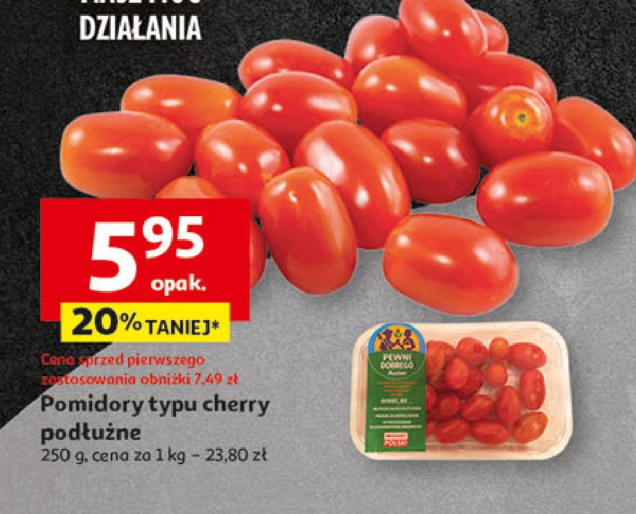 Pomidory cherry podłużne angelle Auchan pewni dobrego promocja