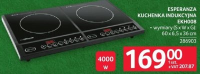 Kuchenka indukcyjna Esperanza EKH008 promocja w Selgros