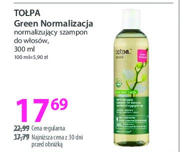 Szampon normalizujący Tołpa green promocja w Hebe