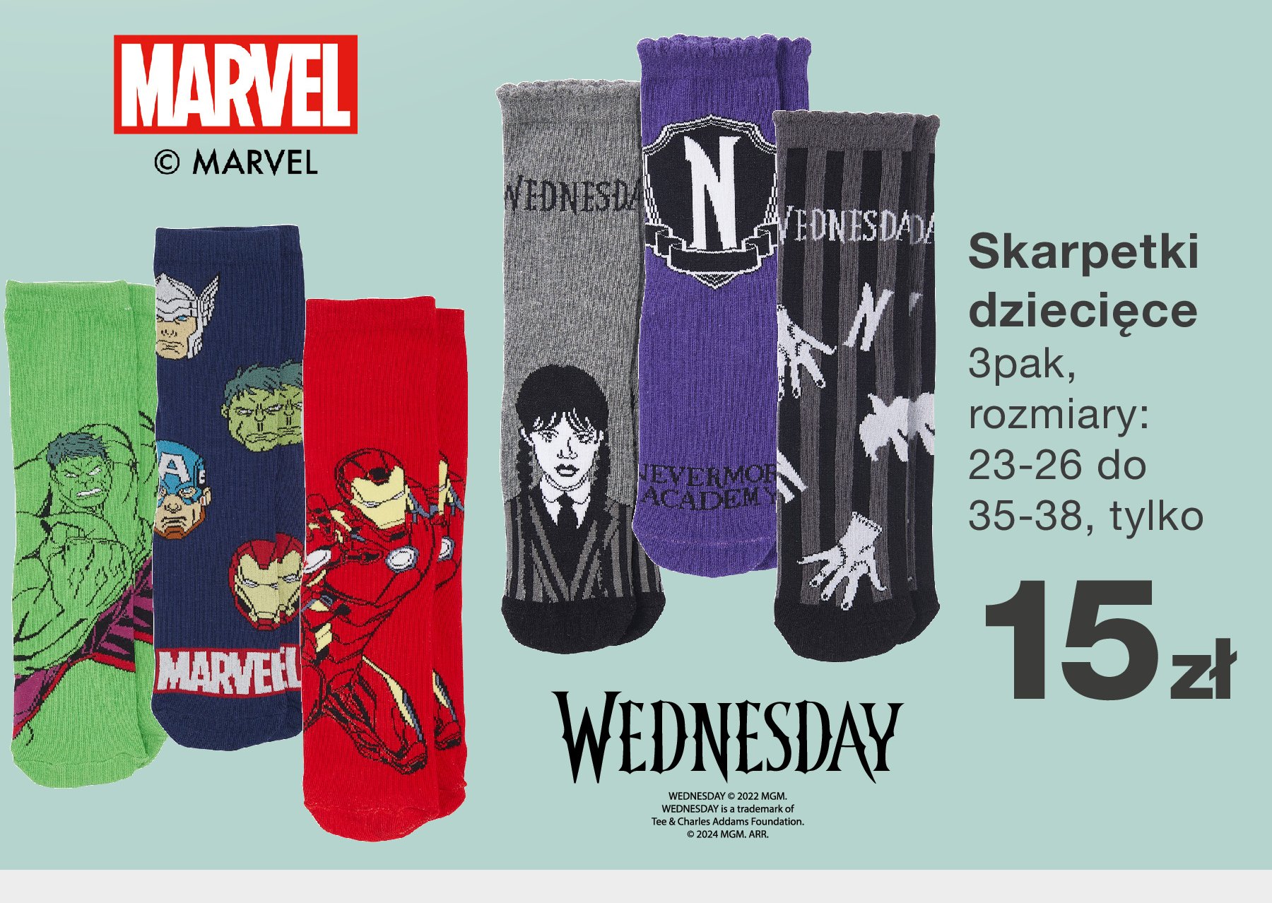 Skarpetki dziecięce 23-38 iron man promocja