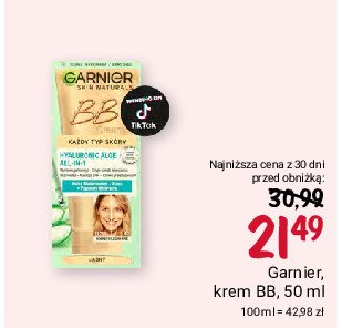 Krem upiększający 5w1 skóra normalna Garnier skin naturals bb cream promocja w Rossmann