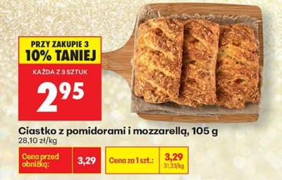 Ciastko z pomidorami i mozzarellą promocja w Biedronka