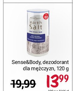 Dezodorant hipoalergiczny man Sense & body earth salt promocja
