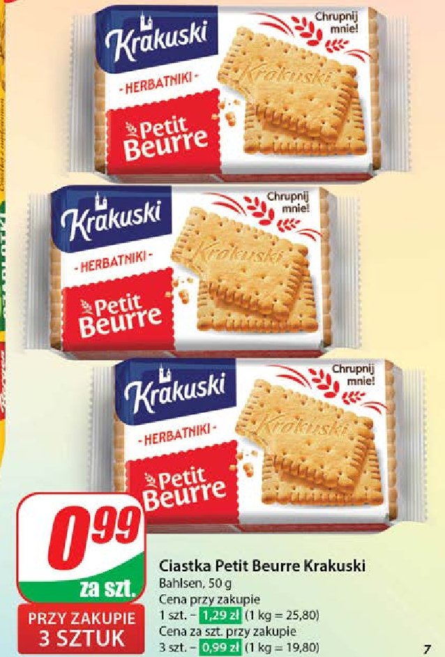 Herbatniki klasyczne Krakuski petit beurre Krakuski bahlsen promocja