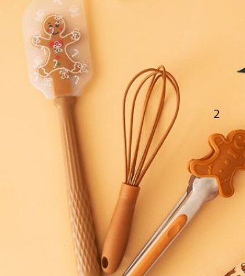 Zestaw do pieczenia szpatułka, szczypce, trzepaczka Eloy promocja w Rossmann