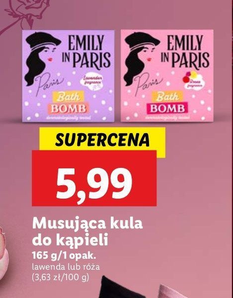 Kula do kąpieli emily in paris lawenda promocja w Lidl