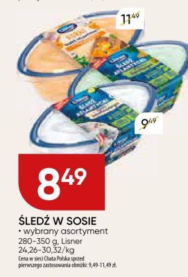 Śledź w sosie Lisner promocja w Chata Polska