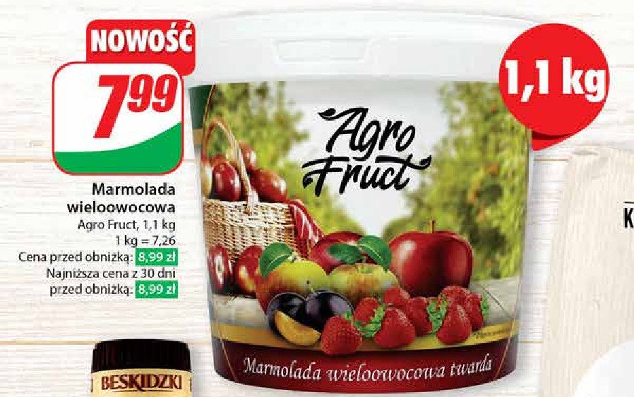 Marmolada wieloowocowa Agrofruct promocja