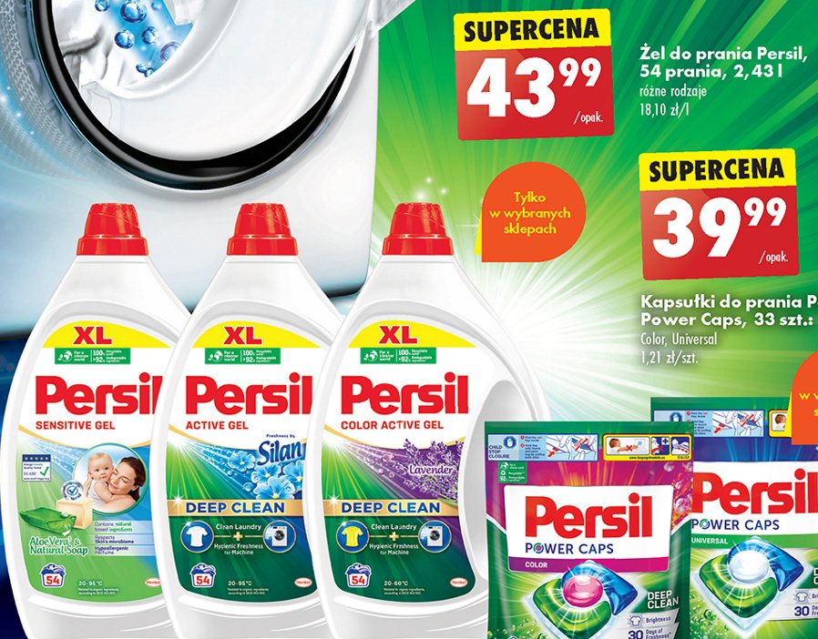 Żel do prania deep clean silan Persil active gel promocja