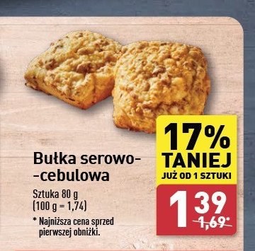 Bułka serowa z cebulą promocja