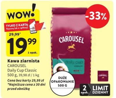 Kawa ziarnista promocja w Intermarche