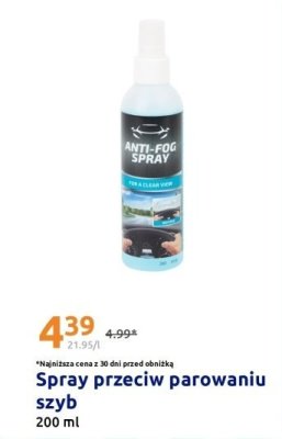 Spray przeciw parowaniu szyb promocja w Action
