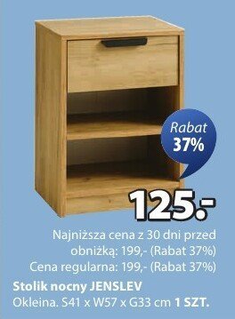 Stolik nocny JENSLEV promocja w Jysk