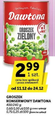 Groszek konserwowy zielony Dawtona promocja w ABC