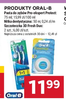 Szczoteczka do zębów Oral-b 3d fresh promocja