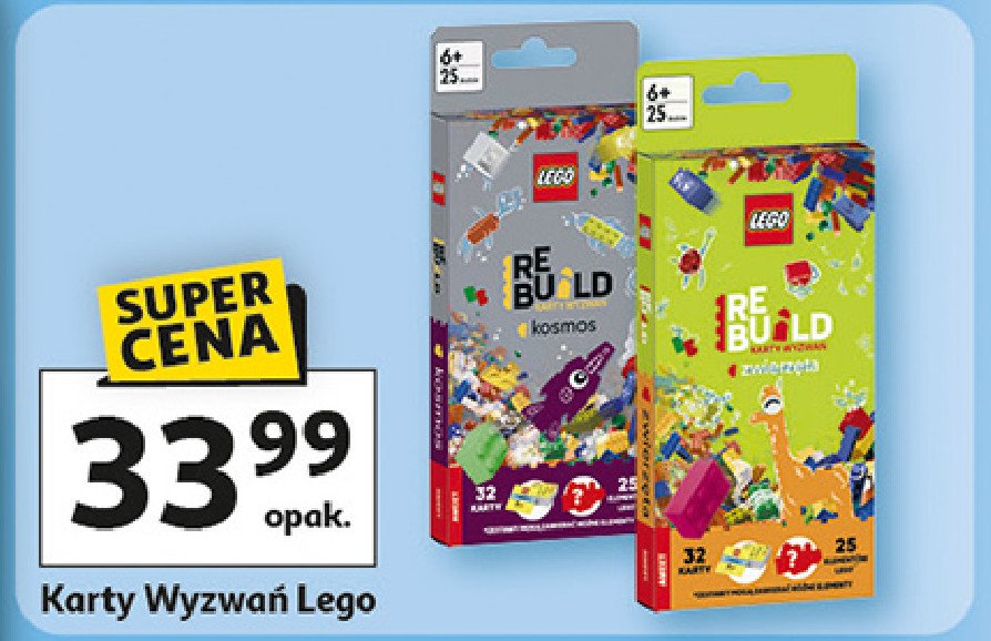 Karty wyzwań kosmos Lego promocja w Auchan