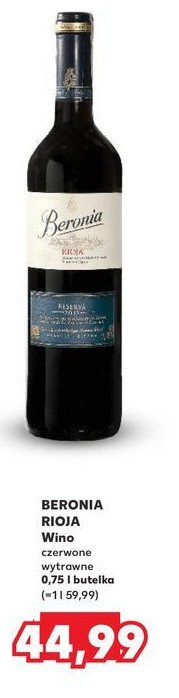 Wino wytrawne reserva Baronia rioja promocja