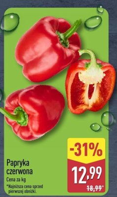 Papryka czerwona promocja w Aldi