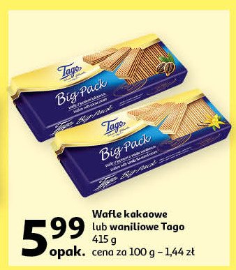 Wafle waniliowe Tago promocja