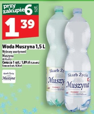 Woda Muszyna 1,5L promocja w TOPAZ
