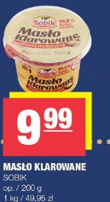 Masło klarowane SOBIK promocja w SPAR