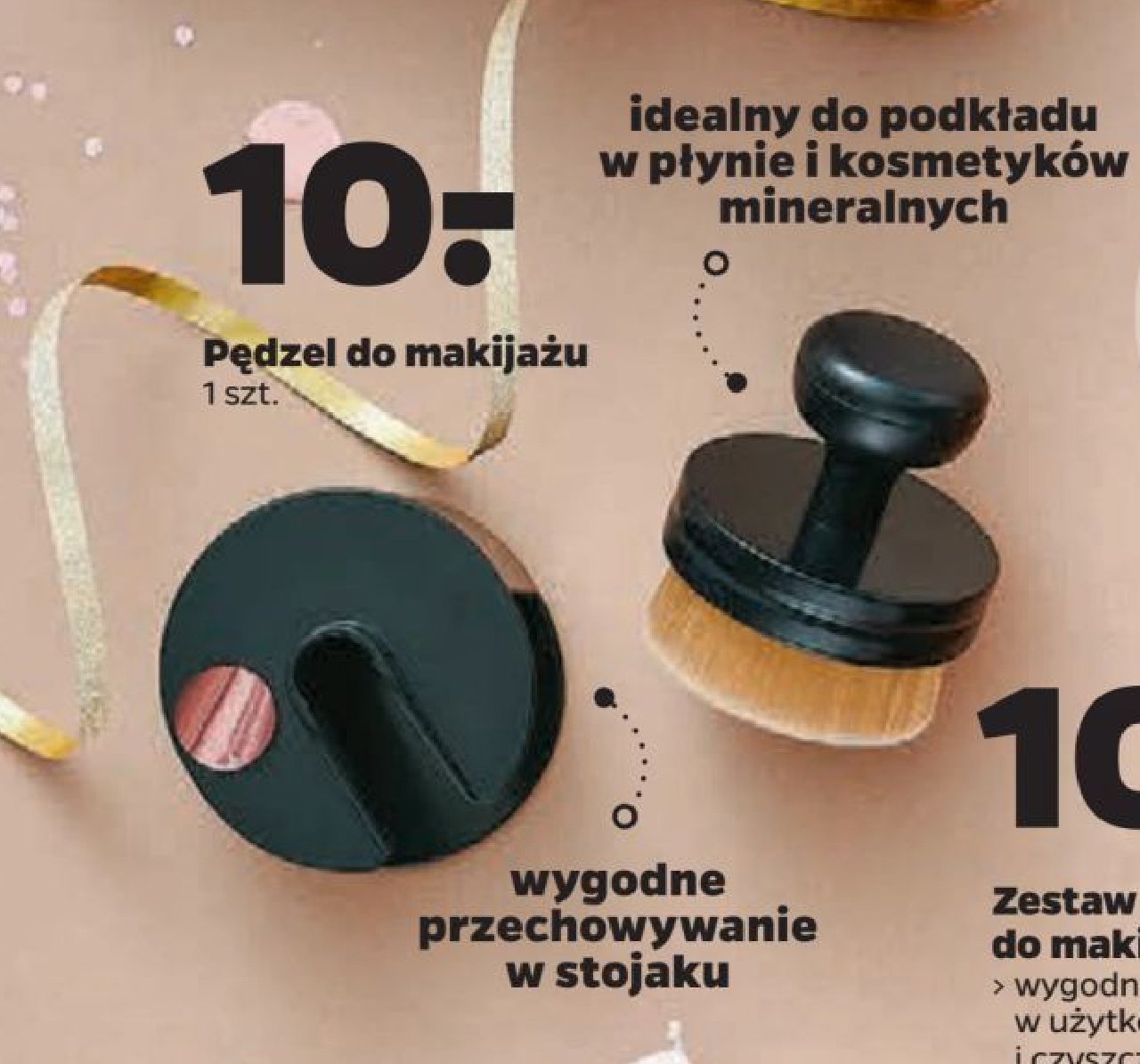 Pędzel do makijażu promocja w Netto