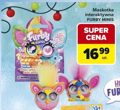 Maskotka interaktywna Furby Minis promocja w Carrefour