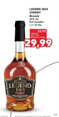 Brandy Legend 1863 Cherry promocja w Kaufland
