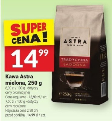 Kawa Astra mielona, 250 g promocja w Twój Market