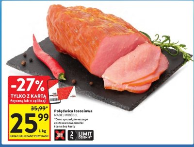 Polędwica łososiowa Madej Wróbel promocja w Intermarche