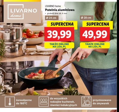 Patelnia aluminiowa 24 cm LIVARNO HOME promocja