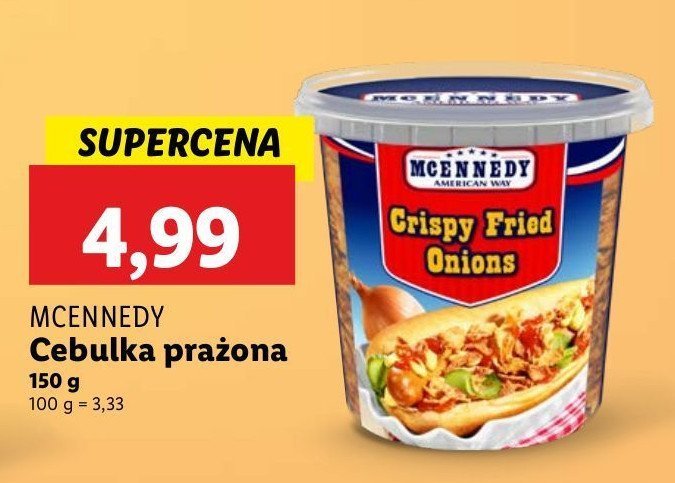 Cebula prażona Mcennedy promocja w Lidl