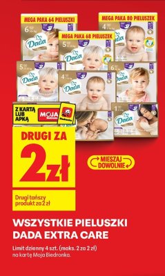 Pieluchy Dada Extra Care - wszystkie rozmiary promocja w Biedronka