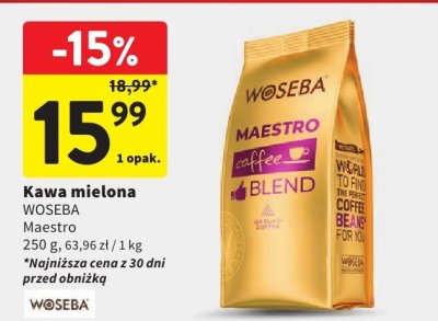 Kawa mielona WOSEBA Maestro promocja w Intermarche