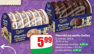 Pierniki na waflu lukrowane promocja w Dino