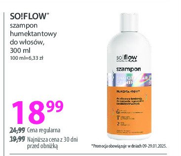 Szampon do włosów humektantowy So!flow Vis plantis promocja w Hebe