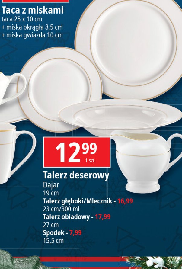 Talerz głeboki 23 cm Dajar promocja w Leclerc