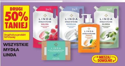 Wszystkie mydła Linda DRUGIE -50% promocja w Biedronka