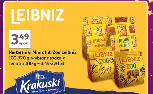 Ciastka z kakao Leibniz bahlsen promocja w Auchan