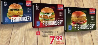 Fishburgery różne rodzaje promocja w Selgros