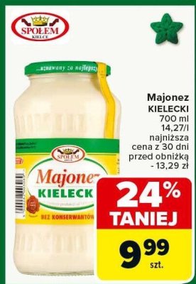 Majonez KIELECKI SPOŁEM promocja w Carrefour