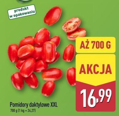 Pomidory daktylowe XXL promocja w Aldi