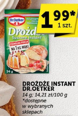 Drożdże instant Dr.Oetker promocja w ABC