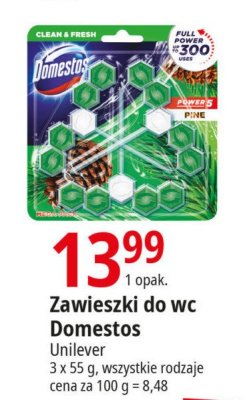 Kostka do wc pine Domestos power5 promocja