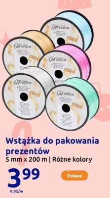 Wstążka do pakowania prezentów 5 mm x 200 m | Różne kolory promocja w Action