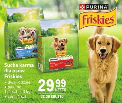 Karma dla psów Friskies dwa rodzaje promocja w Makro