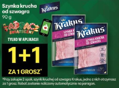 Szynka krucha od szwagra Krakus promocja w Delikatesy Centrum