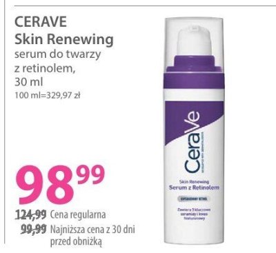 Serum do twarzy z retinolem CERAVE Skin Renewing promocja w Hebe