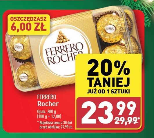 Czekoladki Ferrero rocher promocja w Aldi