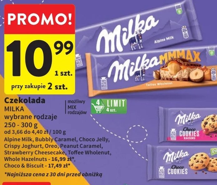 Czekolada caramel Milka bubbly promocja